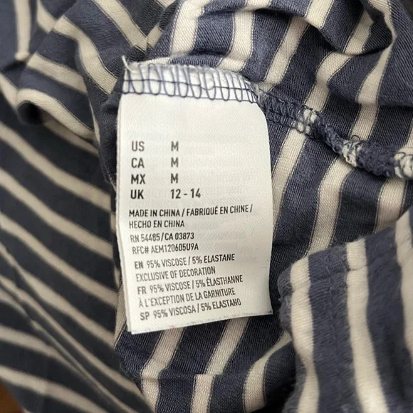 American Eagle Striped T-Shirt Size Medium - Picture 6 of 6